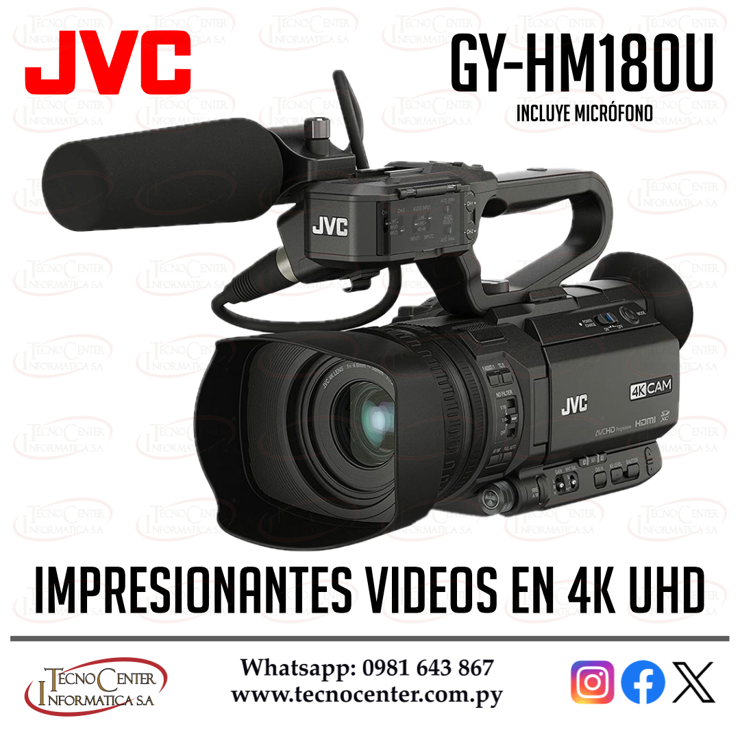 Filmadora JVC GY-HM180U 4K UHD